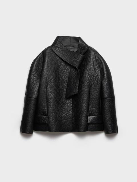 Bonded nappa leather jacket