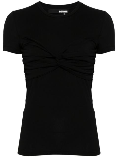 knot-detailed T-shirt