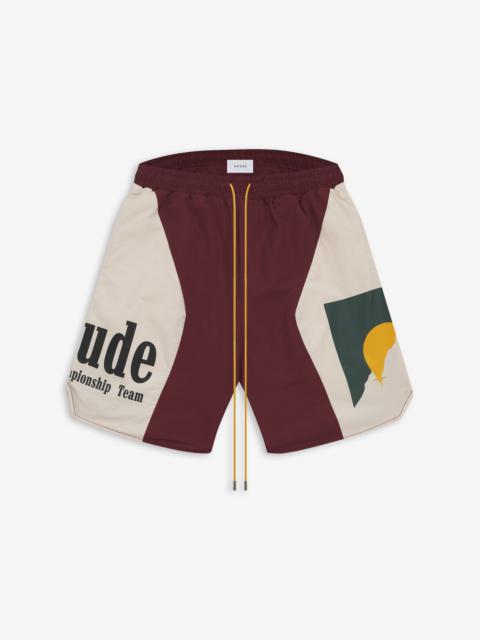 RHUDE PANEL LOGO SHORT