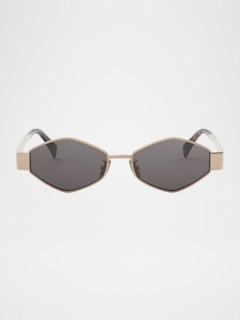 Men's Triomphe Metal and Nylon Oval Sunglasses