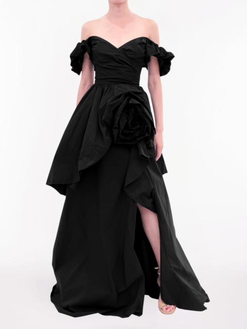 ABSTRACT TAFFETA BALLGOWN