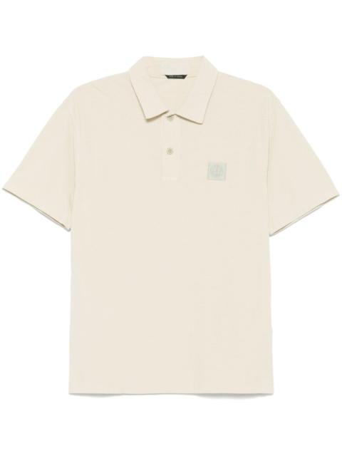 Compass-motif polo shirt