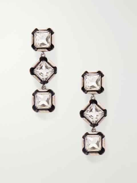 Silver-tone Crystal Earrings