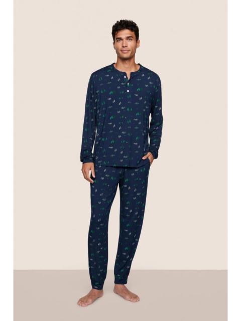 Henry Printed TENCEL™ Modal Long PJ Set