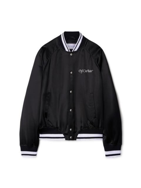 Black College Satin Jacket