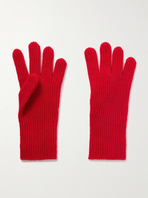 Ribbed Cashmere Gloves