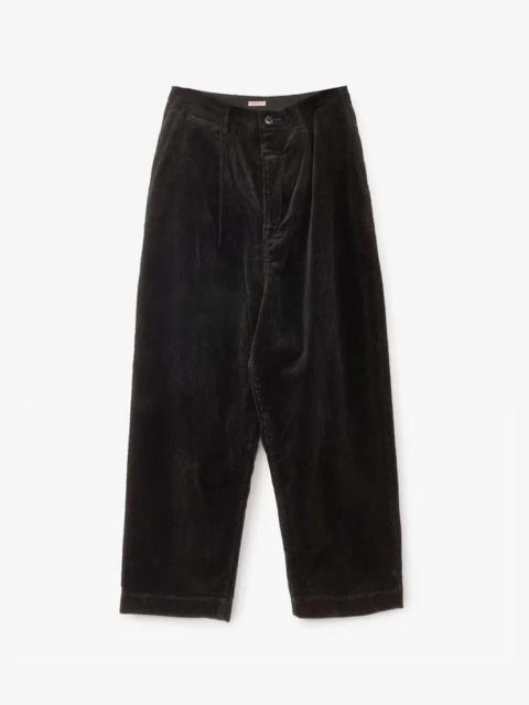KAPITAL 7W Corduroy High Waisted NIME Pants 'Black'