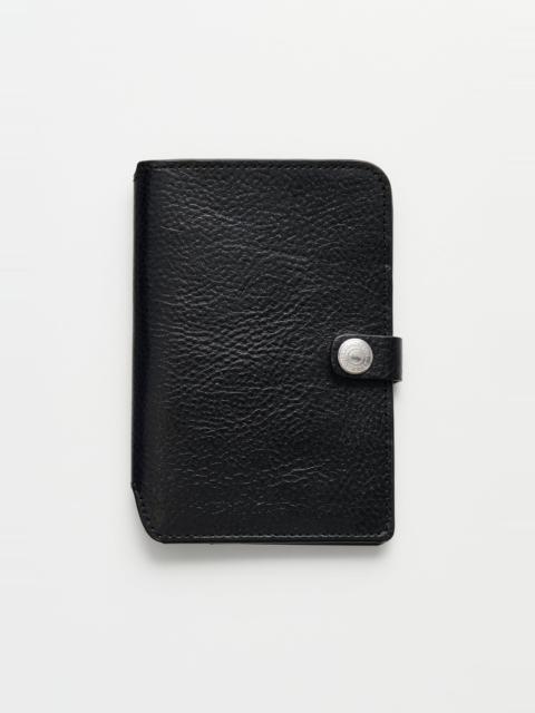 Passport Cover Deep Black Leather