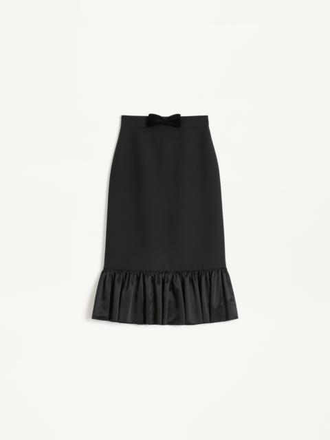 CREPE COUTURE MIDI SKIRT