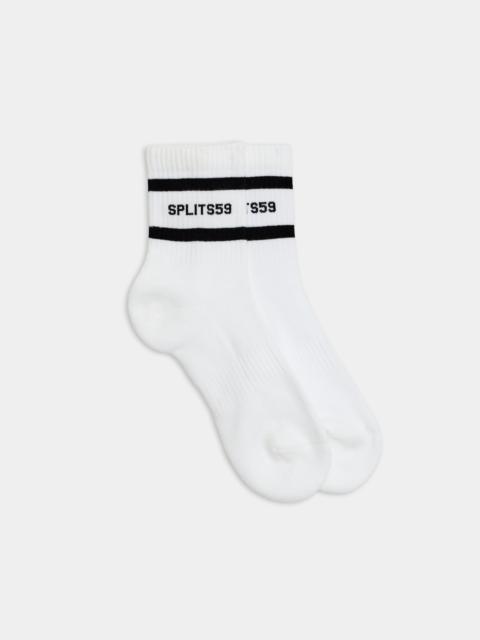 Logo Stripe Quarter Socks