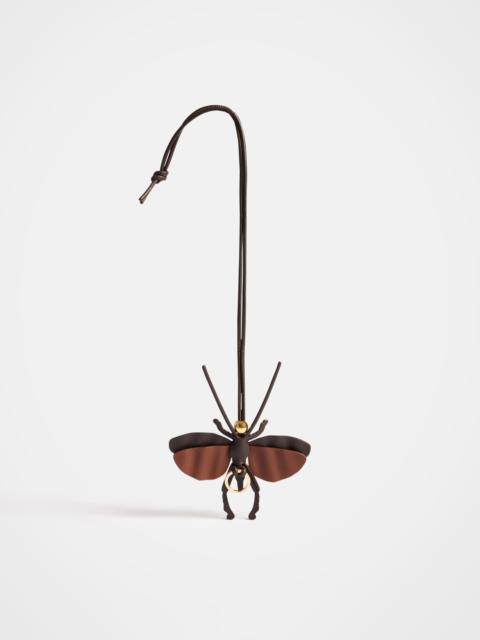 MOTH CHARM IN CHOCOLATE BROWN