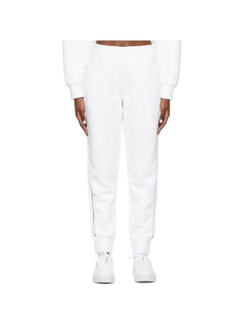 White Logo Tape Lounge Pants