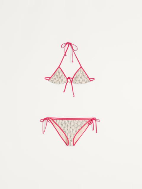 GELATINI PRINT LYCRA BIKINI WITH POLKA DOTS