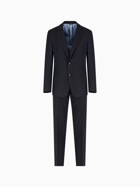 MANHATTAN LINE VIRGIN-WOOL SINGLE-BREASTED SUIT