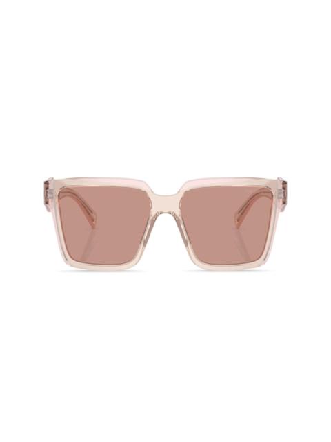 square-frame tinted sunglasses