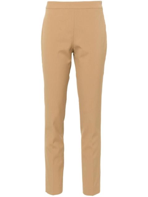 straight-leg tailored trousers