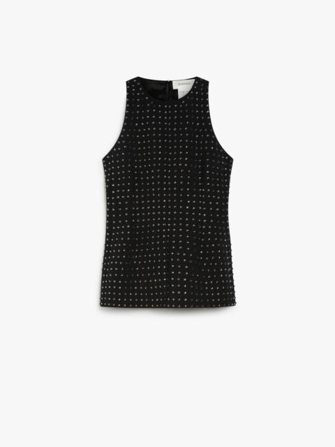 UDITORE Fitted top with rhinestones - KLEPSYDRA CAPSULE