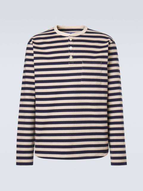 Striped cotton jersey T-shirt