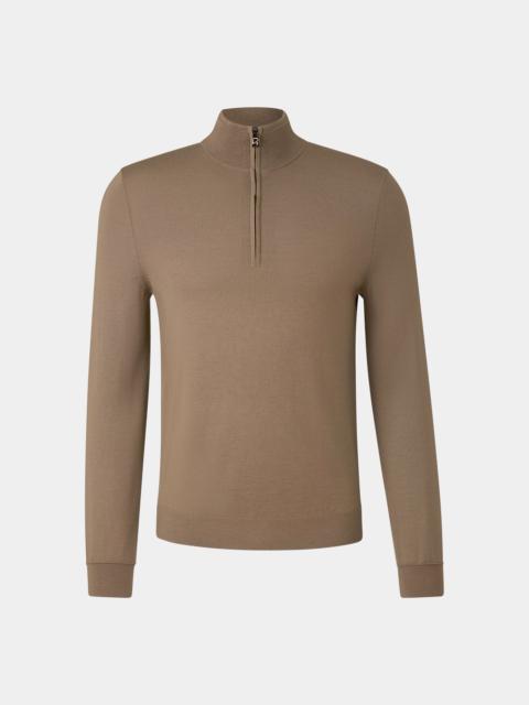 Virgin wool troyer Ouri in Mud