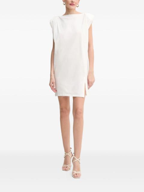 padded-shoulder dress