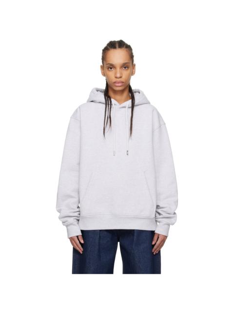 Gray 'The embroidered sweatshirt' Hoodie