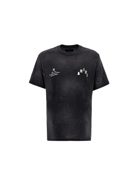 AMIRI Vintage Collegiate Tee Black