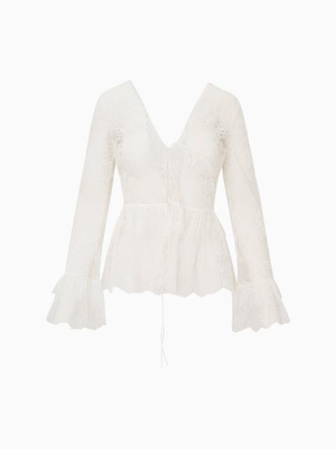 Siddie Sheer Lace Top