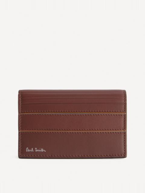Brown Panelled Leather Wallet