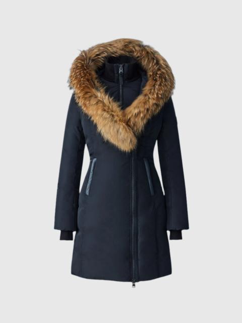 KAY down coat with natural fur Signature Mackage Collar