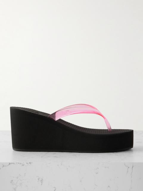 Etheria Pvc Wedge Flip Flops