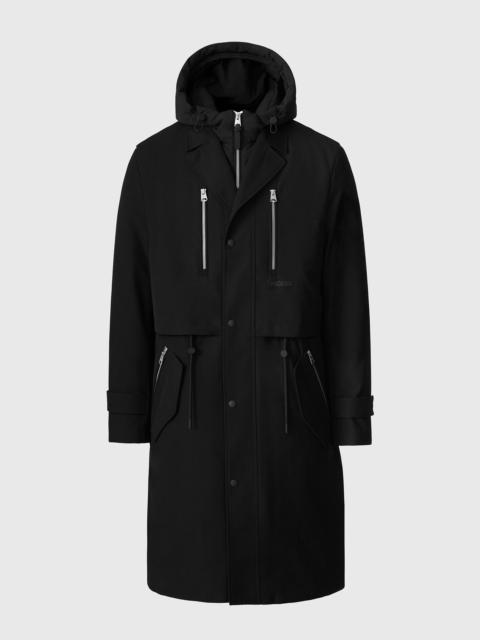 STERLING 2-in-1 Long Trench Coat with Removable Down Bib