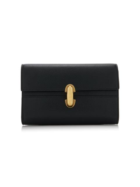 Symmetry Leather Mini Bag black