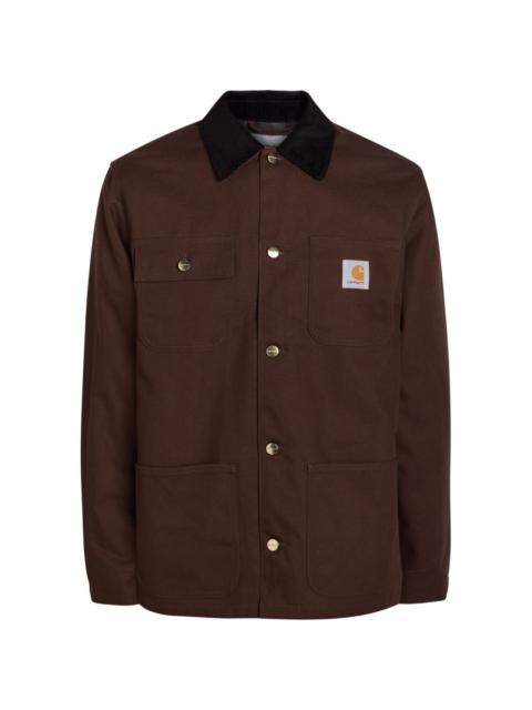 Michigan pocket corduroy-collar jacket