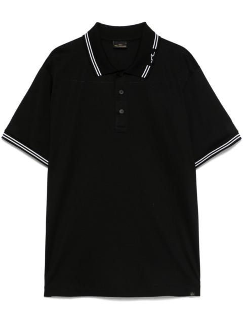 stripe-trim polo shirt