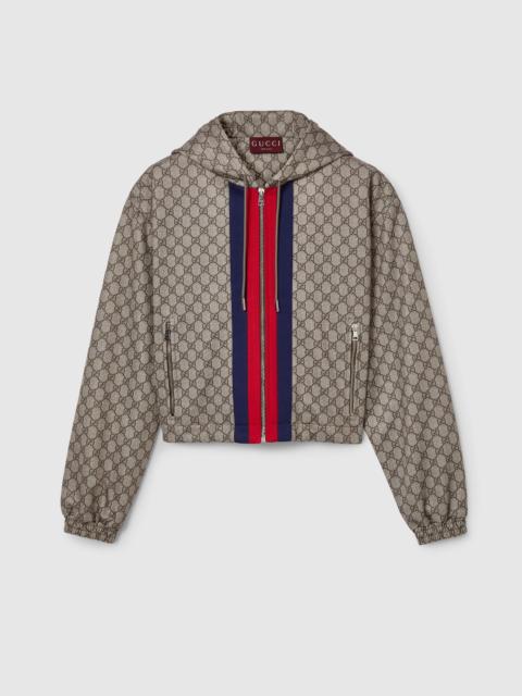 GG technical jersey zip jacket