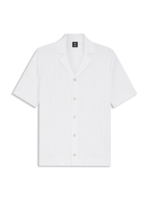 BOSS SELECTED BY SHOHEI OHTANI SHIRT IN STRUCTURED COTTON