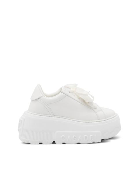 pearl-embellishment sneakers