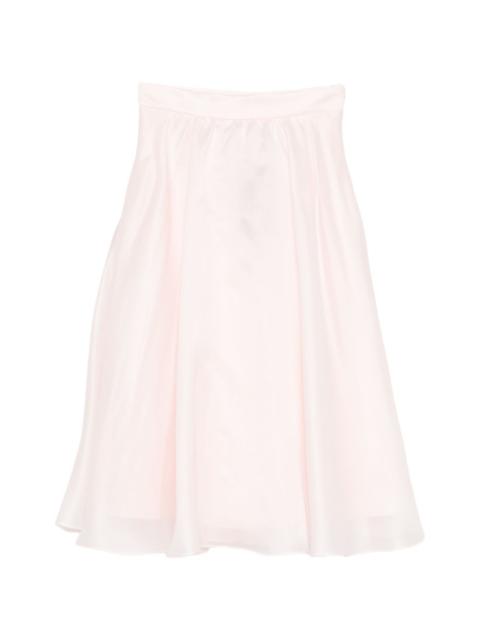 silk A-Line skirt