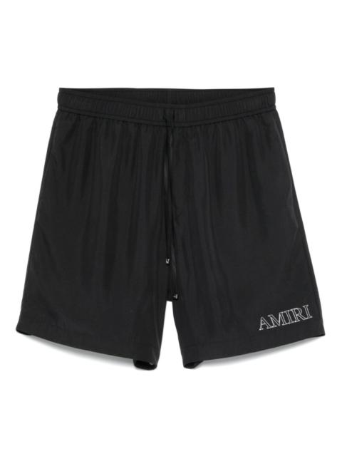 logo-embroidered shorts