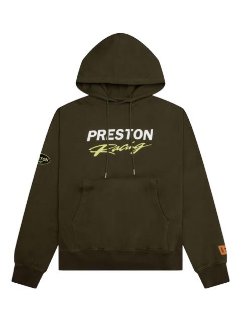 Preston Racing skull-patch hoodie