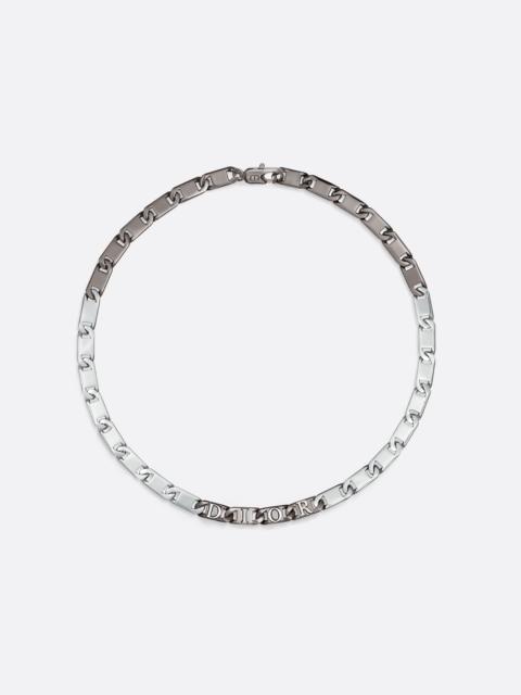 Dior Contrast Chain Link Necklace