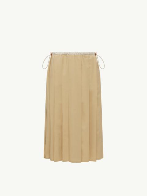Pleated Midi Skirt