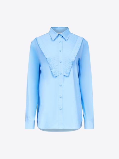 PLEATED RUFFLE BIB TUXEDO SHIRT