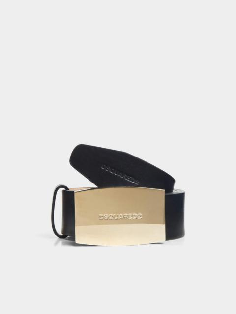 DSQUARED2 LOGO PLAQUE BELT