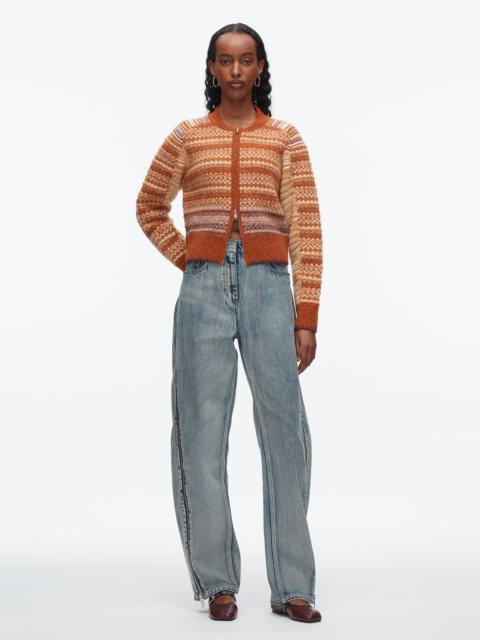 Fair Isle Zip Cardigan