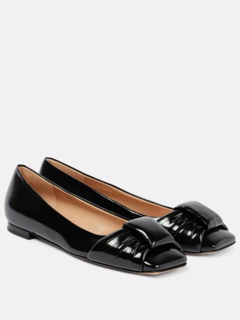 Patent leather ballet flats