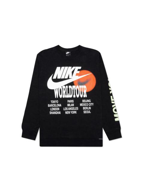 Nike Sportswear World Tour Long Sleeve Tee Black
