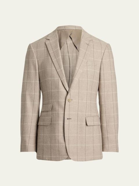 Men's Kent Wool, Silk, and Cashmere Check Sport Coat