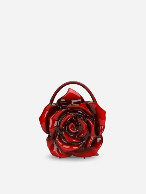 Resin rose-design Dolce Box bag