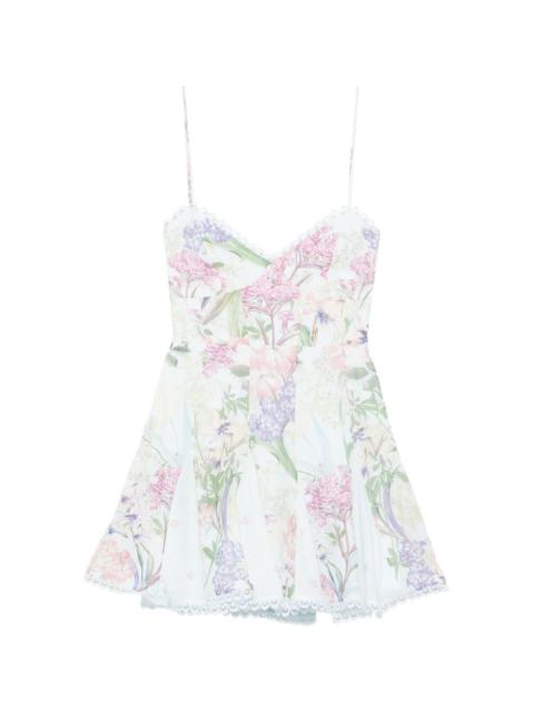 Marlene floral lace mini dress